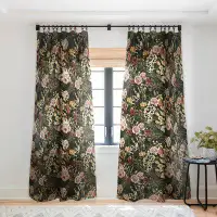 East Urban Home Marta Barragan Camarasa Dark Bloom I 1pc Sheer Window Curtain Panel