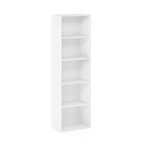 Rubbermaid Luder Bookcase / Bookshelf / Storage Shelves, 5-Tier, French Oak