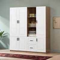 Latitude Run® Solid + Manufactured Wood Armoire