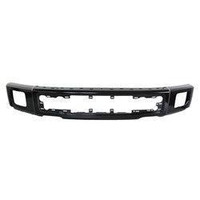 Bumper Face Bar Front Ford F150 2015-2017 Primed With Fog Lamp Holes Without End Caps , FO1002424