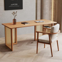 Hokku Designs 2 Piece Rectangular Solid wood Desk Office Sets