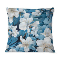 East Urban Home Azure Mirage Tropical Pattern - Tropical Printed Throw Pillow