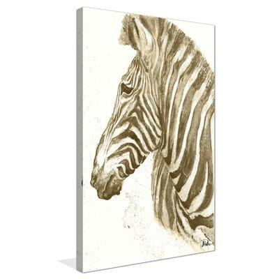 World Menagerie 'Muted Zebra' Acrylic Painting Print in Arts & Collectibles