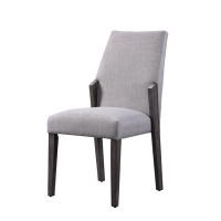 Red Barrel Studio Dining Chair (Set-2), Fabric & Grey Oak