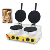 Ice Cream Cone Egg Roll Waffle Baker Maker Machine Iron for Cone Making Electric Nonstick 110V 2KW (022008)