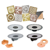 Schluter Kerdi Grate Assembly and Line Drain Kit ABS /PVC All Models / Types KD2 /KD3 /KDAR /KDA /Pure /Curve /Floral