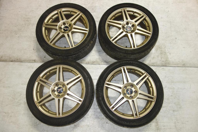 JDM SPARCO RALLY RIMS WHEELS TIRES 5X100 BOLT PATTERN 17X7+48 in Tires & Rims