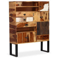 Loon Peak Sideboard Drawer Cupboard Sideboard Buffet Cabinet Solid Wood Sheesham