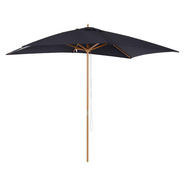 Patio Umbrella 78.75" x 116.25" x 100.5" Black in Patio & Garden Furniture - Image 2