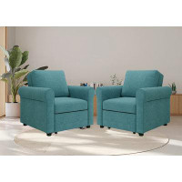 Red Barrel Studio Versatile 3-in-1 Sofa Bed Chair(set of 2)