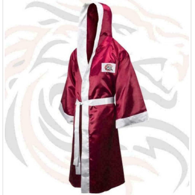 Boxing Gown , Boxing Robes Full Length with Hood only @ BENZA SPORTS in Exercise Equipment
