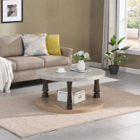 Alcott Hill 2-Tier Round Coffee Table