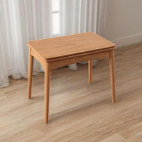 Corrigan Studio Louwanna Rubber Solid Wood Dining Table