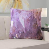 The Twillery Co. Corwin Abstract Natural Amethyst Geode Pillow