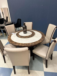 5 PC Marble Dining Set Sale !!