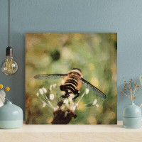 Rosalind Wheeler Behind A Bee On A Plant - Wrapped Canvas Painting