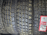 P 225/75/ R15 Delta Majestic Steel Radial M/S  Used All Season Tires 80% TREAD LEFT  $95/Tire OR $240 for All 3 TIRES