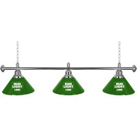 Trademark Global Bud Light Lime 3-Light Pool Table Cone Pendant