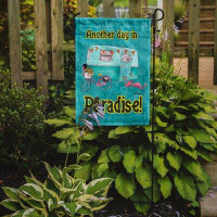 Caroline's Treasures Another Day in Paradise 2-Sided Polyester 40 x 28 in. Garden Flag