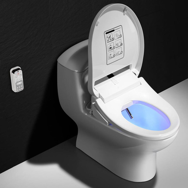 Orbit Electronic Soft Closing Bidet Seat ( 20.07 x 15.15 ) w Wireless Remote                                     JBQ in Plumbing, Sinks, Toilets & Showers - Image 4