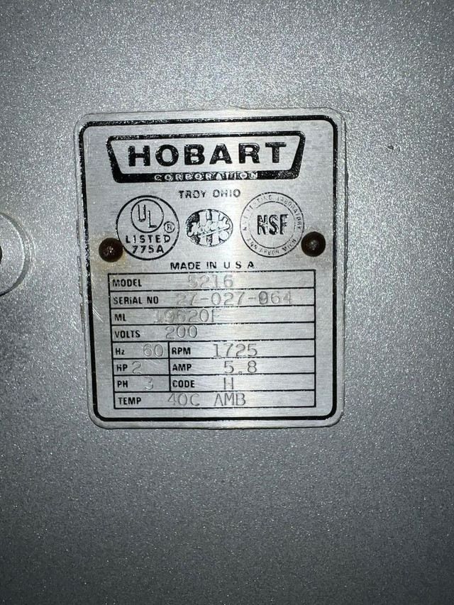 Hobart meat saw for only $3995 ! Can ship it in Industrial Kitchen Supplies - Image 3