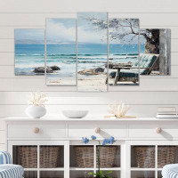 Highland Dunes Coastalwindows Windows To The III - Nautical & Beach Canvas Print - 5 Panels