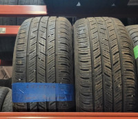 USED PAIR OF ALL SEASON CONTINENTAL 215/55R17 80% TREAD WITH INSTALL.