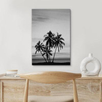 IDEA4WALL Film Grain Palm Trees & Skyline Floral Plants Photography Modern Art Rustic On Canvas Print