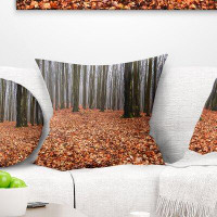 East Urban Home Forest Enchanted and Magical Fall Pillow