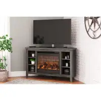 Signature Design by Ashley Arlenbry Corner TV Stand With Electric Fireplace