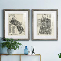 Williston Forge Quays Of London III - 2 Piece Picture Frame Print Set on Canvas