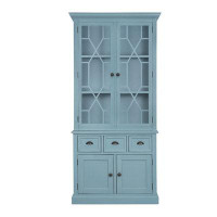 GAMLIF 39.4x18x83" Cabinet / Credenzas Blue
