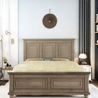 Ophelia & Co. Country Style Pinewood Mansion King Platform Bed