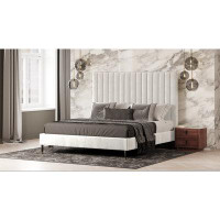 Everly Quinn Colson Upholstered Low Profile Platform Bed