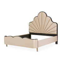 Michael Amini Malibu Crest 90.5" King Upholstered Panel Bed