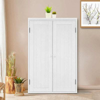Wildon Home® Modern Freestanding Bathroom Storage Cabinet Wooden With Adjustable Shelf And Double Door