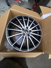 FOUR NEW 18 INCH KRAZE STUNNA WHEELS -- 5X108 18X8 MOUNTED WITH 235 / 60 R18 GISLAVED NORDFROST 200 TIRES!!