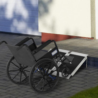 Wheelchair Ramp 25.6" x 29.1" x 2.2" Black