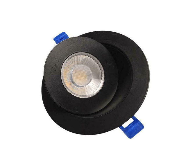 DawnRay 4 inch LED 5CCT Gimbal Recessed Fixture (Round Black) in Electrical - Image 4