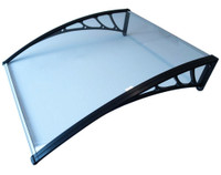 UV Transparent Protected Polycarbonate Awning Patio Canopy for Window Door 47 * 40 inch #190812