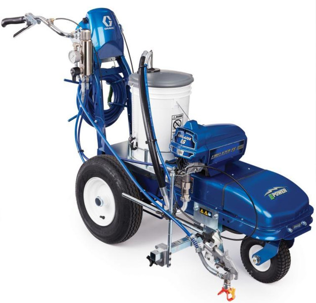 New Graco LineLazer ES 1000 One Gun Two 100AH Batteries Parking Lot Line Marking Painting Paint Sprayer Striping Striper in Other Business & Industrial