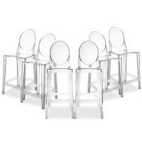 Strings Attached Decor Benjamin Clear Stool With Back