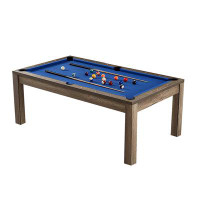 Recon Furniture 3-in-1 78.74" Multi Game Table Includes Billiards, Table Tennis, & Dining Table