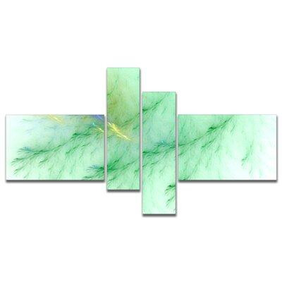 East Urban Home 'Light Green Veins of Marble' Graphic Art Print Multi-Piece Image on Canvas in Arts & Collectibles