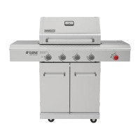 Nexgrill Nexgrill 4 - Burner Free Standing Natural Gas 15000 BTU Gas Grill with Side Burner and Cabinet