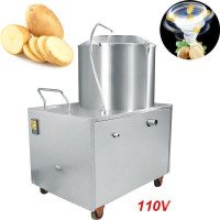 Commercial Potato Peeler Automatic &amp;Cleaning machine 1500W - 2 HP - FREE SHIPPING