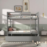 Harriet Bee Marchmont Kids Full Over Full Bunk Bed with Trundle