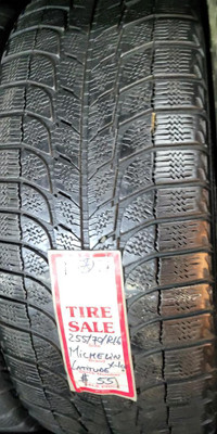 P 255/70/ R16 Michelin X-Ice Winter M/S*  Used WINTER Tires 50% TREAD LEFT  $55 for THE TIRE / 1 TIRE ONLY !!
