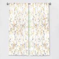 Winston Porter Decorative Misty Semi-Sheer Window Curtain Panel