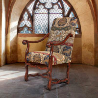 Design Toscano Chateau DuMonde Coat Arm Chair